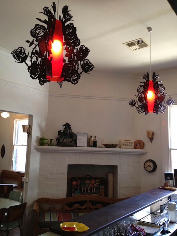 Black Rose Red Heart Chandeliers at Juanita’s